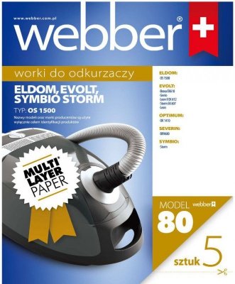Worki Webber Zanussi/Eldom/Severin/Simbio (80 multi layer paper)
