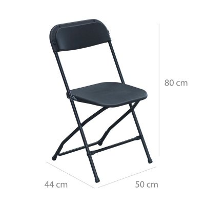Krzesło cateringowe, składane NIC-Y49 CZARNE