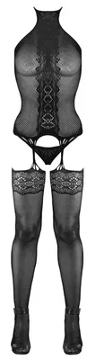 Mandy Mystery Lingerie - Seksowna Koszulka Do Pończoch S-L