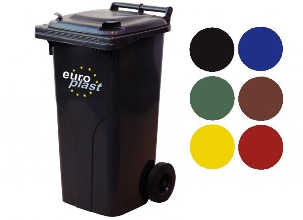 Pojemnik na odpady MGB 120l EUROPLAST Brąz 