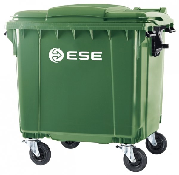 Pojemnik na odpady bytowe ESE 1100l Zielony