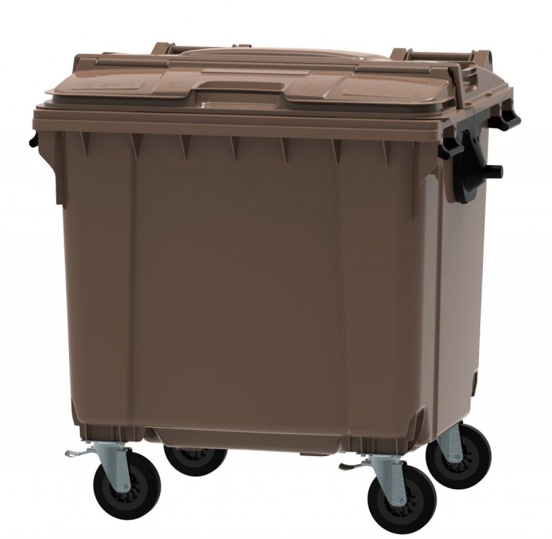 Pojemnik na odpady ESE 1100l Split-LID Zielony