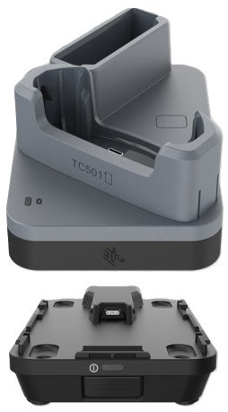 Zebra Stacja ładująco-komunikacyjna Ethernet dla terminala i baterii, do TC501 z osłoną ( CRD-TC5A-2SE1B-B )
