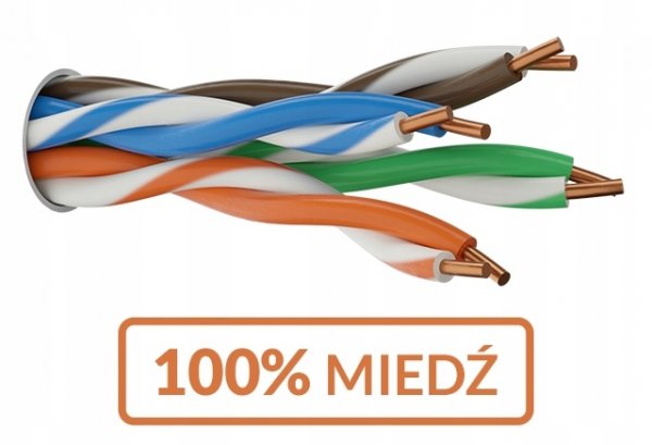 Kabel skrętka ALANTEC U/FTP kat.6A LSOH Dca 50m 4x2x23AWG 10Gb/s