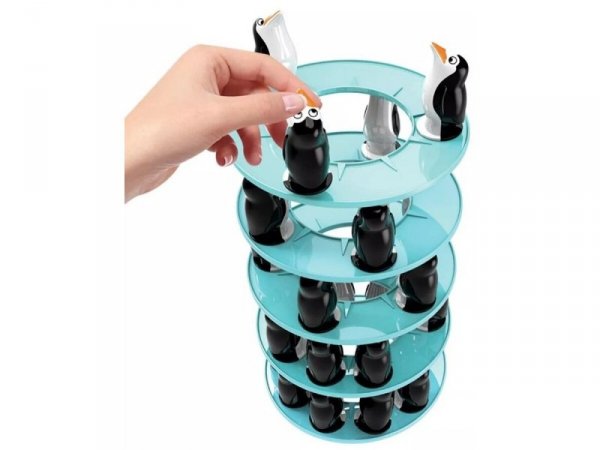 Gra zręcznościowa PINGWINKOWA WIEŻA &quot;Penguin Tower&quot; Ruchoma, krzywa wieża Budowanie Wieży