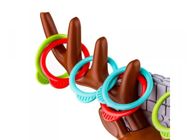 Gra Zręcznościowa Rzucanie Obręczy Ringo, Jelonek + Obręcze,  Deer Ring Game