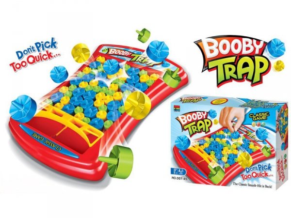 Zabawna Gra Zręcznościowa PUŁAPKA ZBIJAK &quot;Booby Trap&quot; Pionki