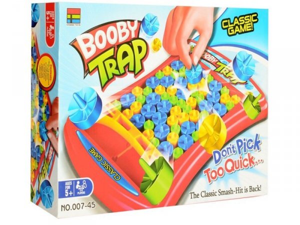 Zabawna Gra Zręcznościowa PUŁAPKA ZBIJAK &quot;Booby Trap&quot; Pionki