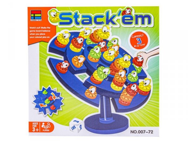 Edukacyjna Gra Zręcznościowa &quot;Stack&#039;em&quot; Układanka Balansujące Pionki