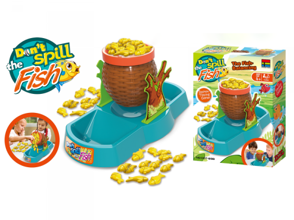 Zabawna gra zręcznościowa KOSZ RYBEK Balansujące rybki Koszyk Don&#039;t spill the Fish