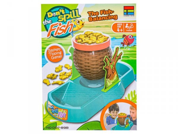 Zabawna gra zręcznościowa KOSZ RYBEK Balansujące rybki Koszyk Don&#039;t spill the Fish