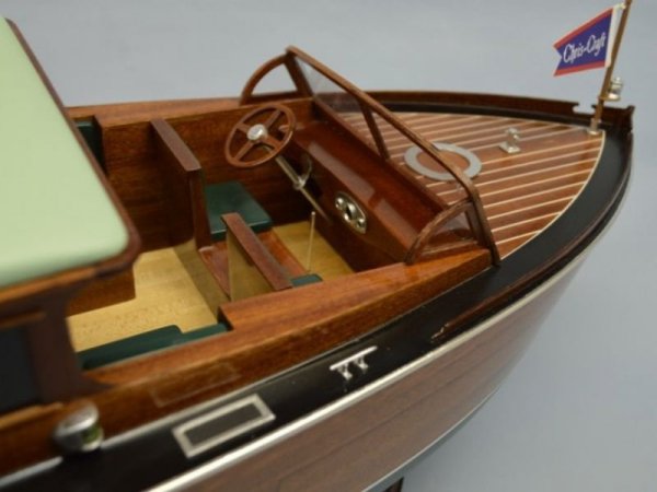 Łódź - Łódź podmiejska 1929 Chris Craft 38&#039; Commuter Boat Kit 1:12 - DUMAS