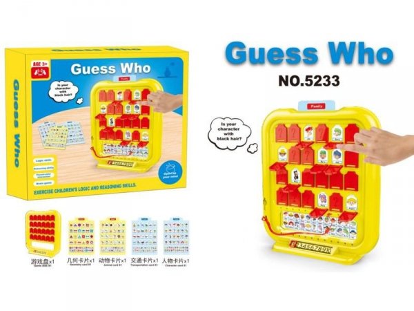 &quot;Guess Who&quot; Gra Pamięciowa &quot;Zgadnij Kto?&quot; Tablica Edukacyjna