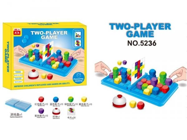 Logiczna Gra Na Refleks Klocki Karty Fiszki Two Player Game DWÓCH GRACZY
