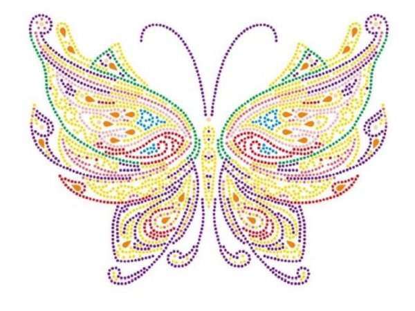 Haft Diamentowy, Obraz, Mozaika Diamentowa Diamond Painting, MOTYL 30x40cm