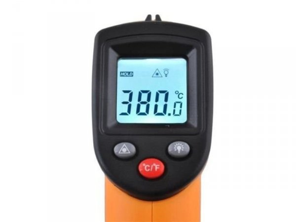 Pirometr - termometr laserowy Od-50 Do 530°C BENETECH Pomarańczowy