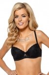Biustonosz push-up Nipplex Olga Czarny
