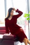 Sukienka damska Merribel Ratsim Cherry