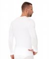 Koszulka męska Brubeck LS01120A biała