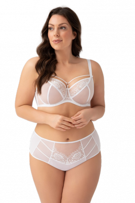 Biustonosz miękki Gorsenia Paradise K496 Biały