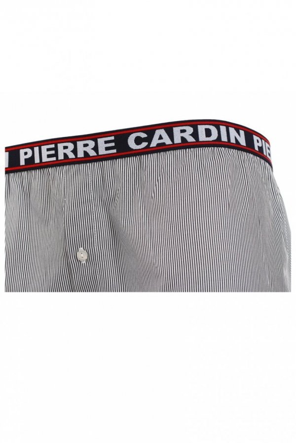 Szorty męskie P1 czarne paski Pierre Cardin