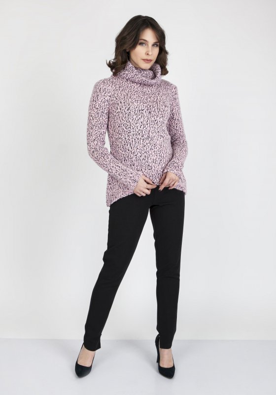 Sweter damski MKM Nicola SWE 103 Różowy