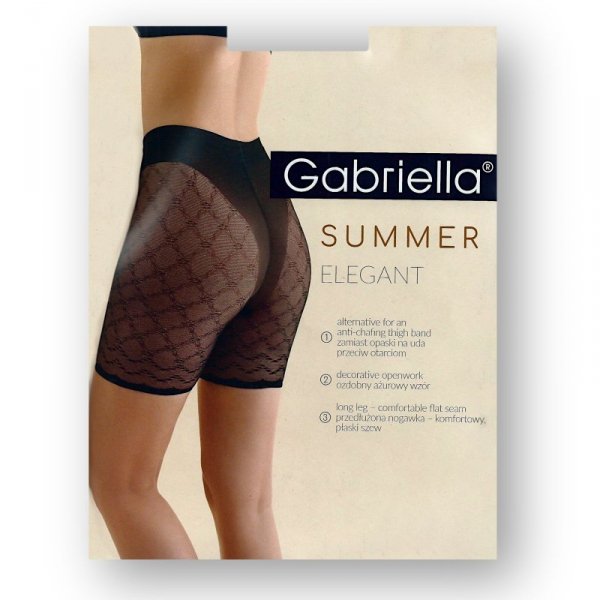 Szorty przeciw otarciom Gabriella Summer Elegant 988 20 den nero