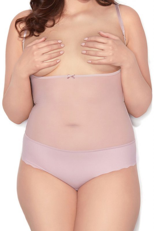 Damskie body modelujące Mitex Glam string różowe