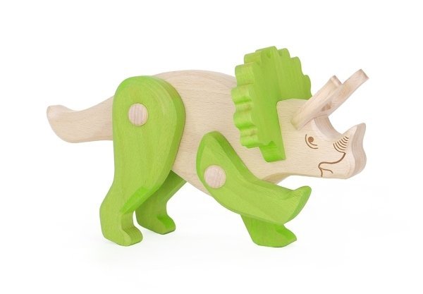 Bajo drewniany Triceratops