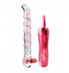 Icicles szklane dildo z wibracjami - No. 4 10-Function Glass G-Spot Vibrating Wand Icicles szklane dildo z wibracjami - No. 4 10-Function Glass G-Spot Vibrating Wand