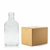 Szklana butelka PIERSIÓWKA 200 ml (68.5 mm) na alkohol – karton 100 szt. idealny dla hurtu.