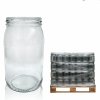 Pallet of 800 light glass jars