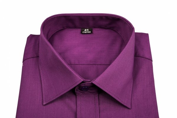 Koszula męska Slim - w kolorze ciemnego fioletu