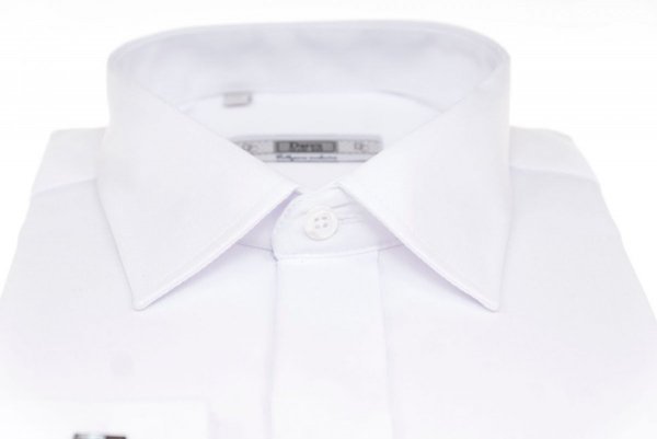 Koszula na spinkę Slim  - biała