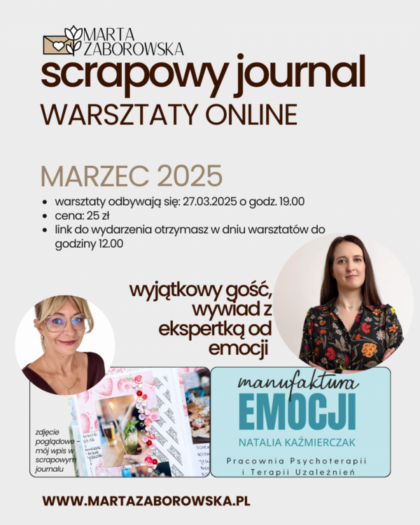 MARZEC 2025 - Scrapowy journal spotkanie online