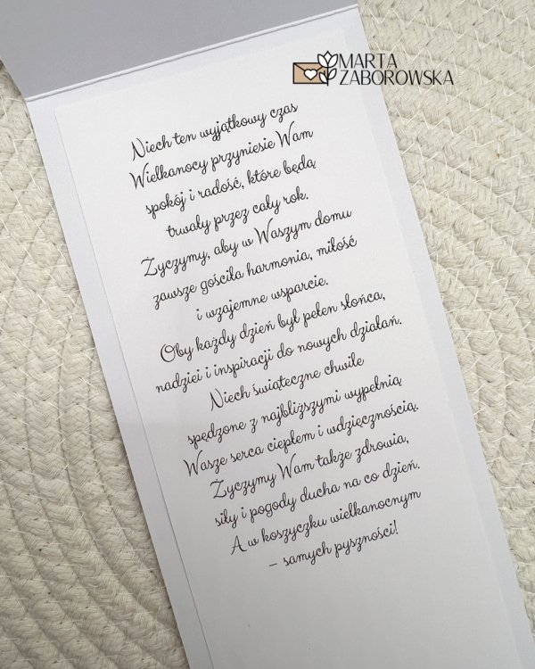 Kartka wielkanocna, pisanki