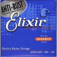 Elixir NanoWeb Super Light 9-42 Struny do gitary elektrycznej
