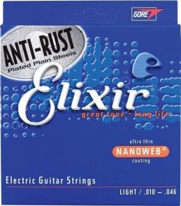Elixir NanoWeb Light 10-46 Struny do gitary elektrycznej