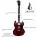 ARROW SG22Cherry Rosewood/BLACK Gitara elektryczna