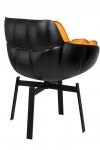 Krzesło obrotowe SHIBA brązowo-czarne
