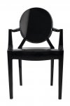Krzesło LOUIS czarne_front