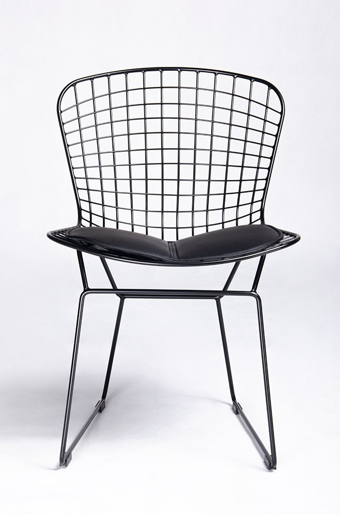 Krzesło NET SOFT czarne/czarna poduszka