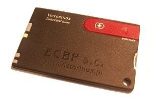Grawerowanie laserowe na SwissCard Victorinox