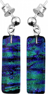 Kolczyki Wiszące MURANO GLASS WSZ10-02 Kolekcja EMERALD