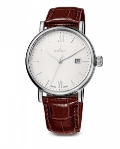Zegarek męski ALZA Gent, SST, white, brown WAT.0141.1001