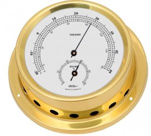 Marynistyczny termometr z higrometrem 1508TH-45, Fischer, Niemcy