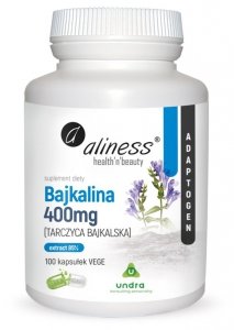 Aliness Bajkalina (Tarczyca bajkalska) Extract 85% 400 mg x 100 Vege caps.