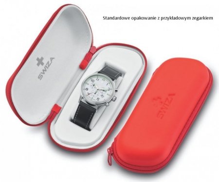 Zegarek damski SWIZA  ALZA Gent, SST, anthracite, grey WAT.0141.1004