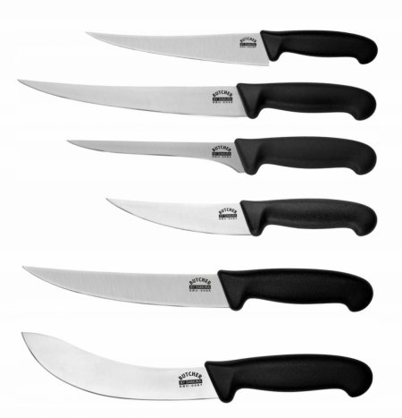 Zestaw 6 Noży Kuchennych Rzeźniczych SAMURA BUTCHER