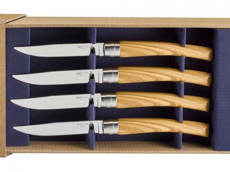 Opinel Zestaw 4 noży Table Chic Olive Wood